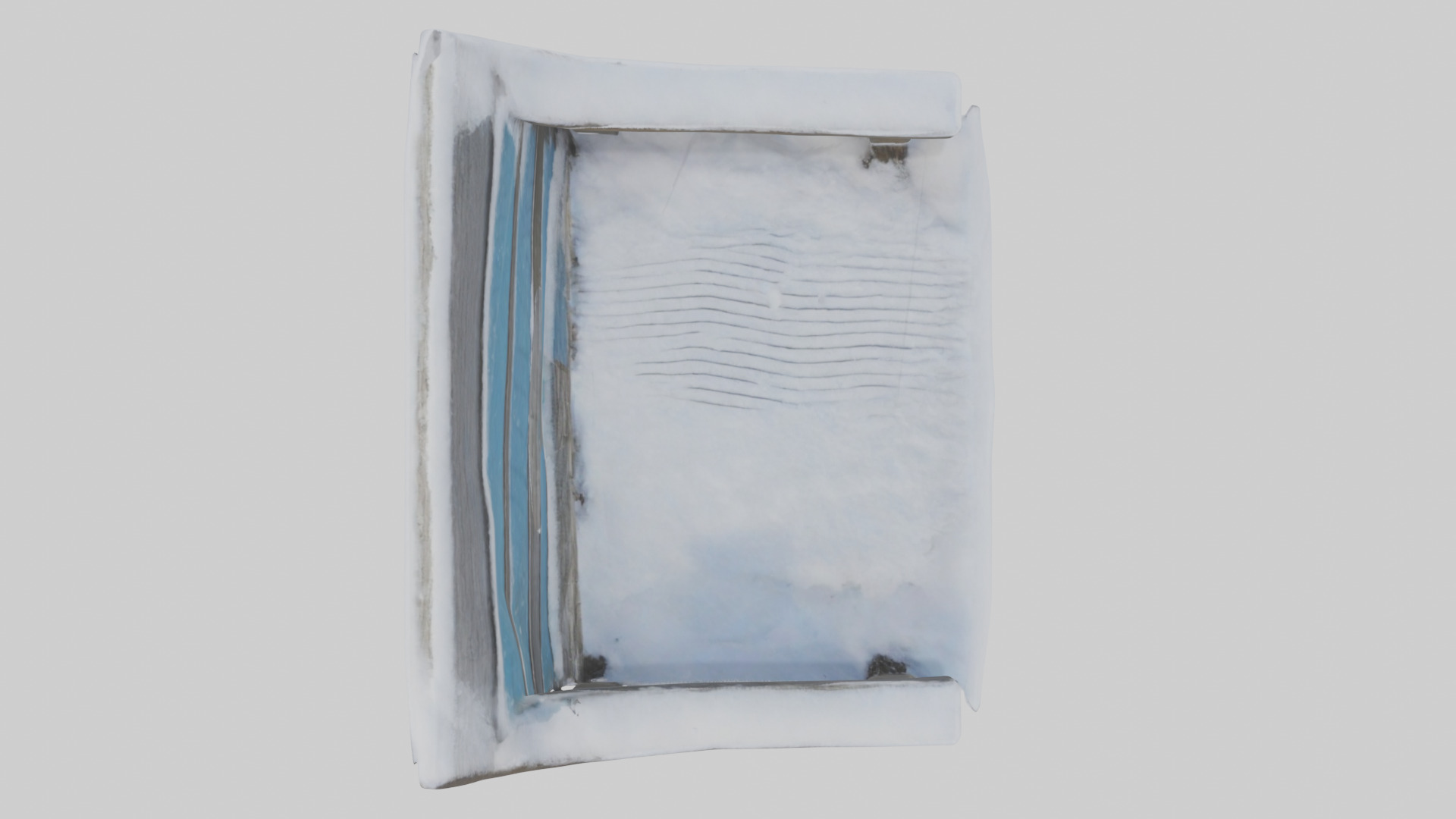 Snowcovered Bench model 3D model_14