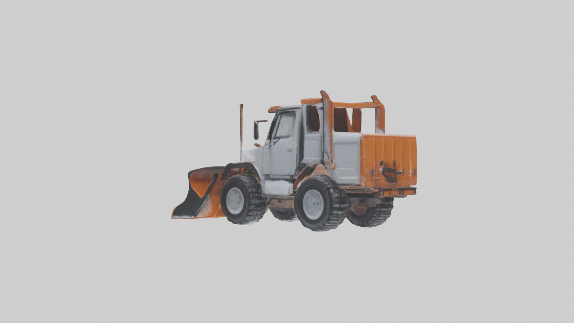 Snowplow Truck model 3D model_3
