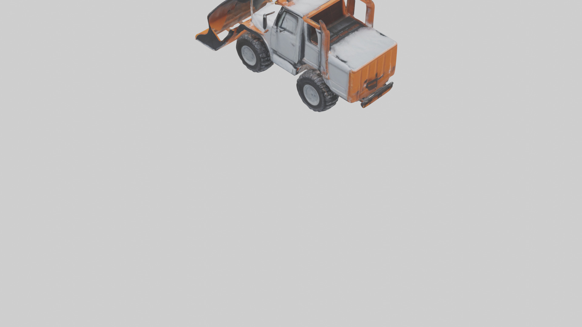 Snowplow Truck model 3D model_5