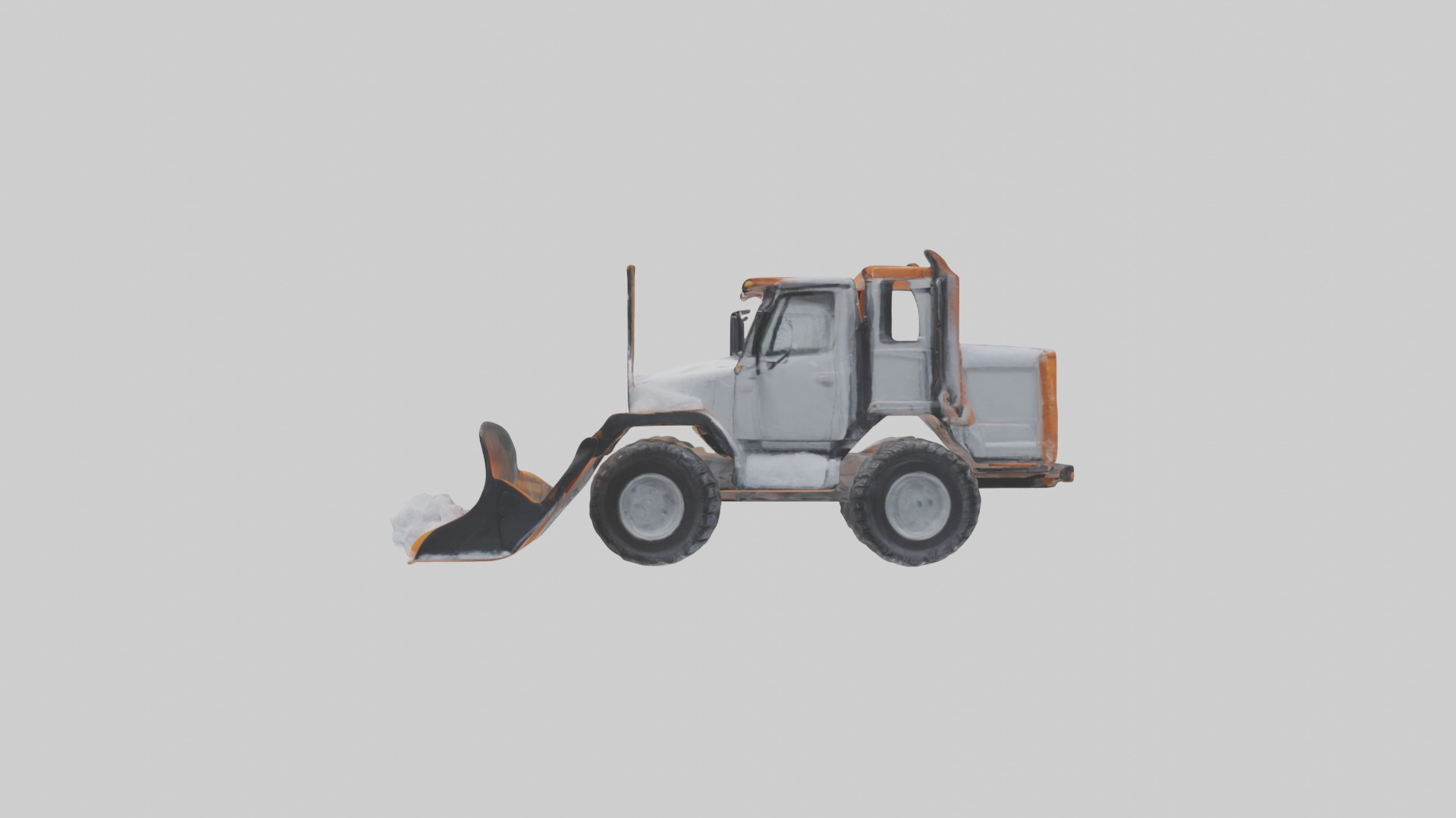 Snowplow Truck model 3D model_12