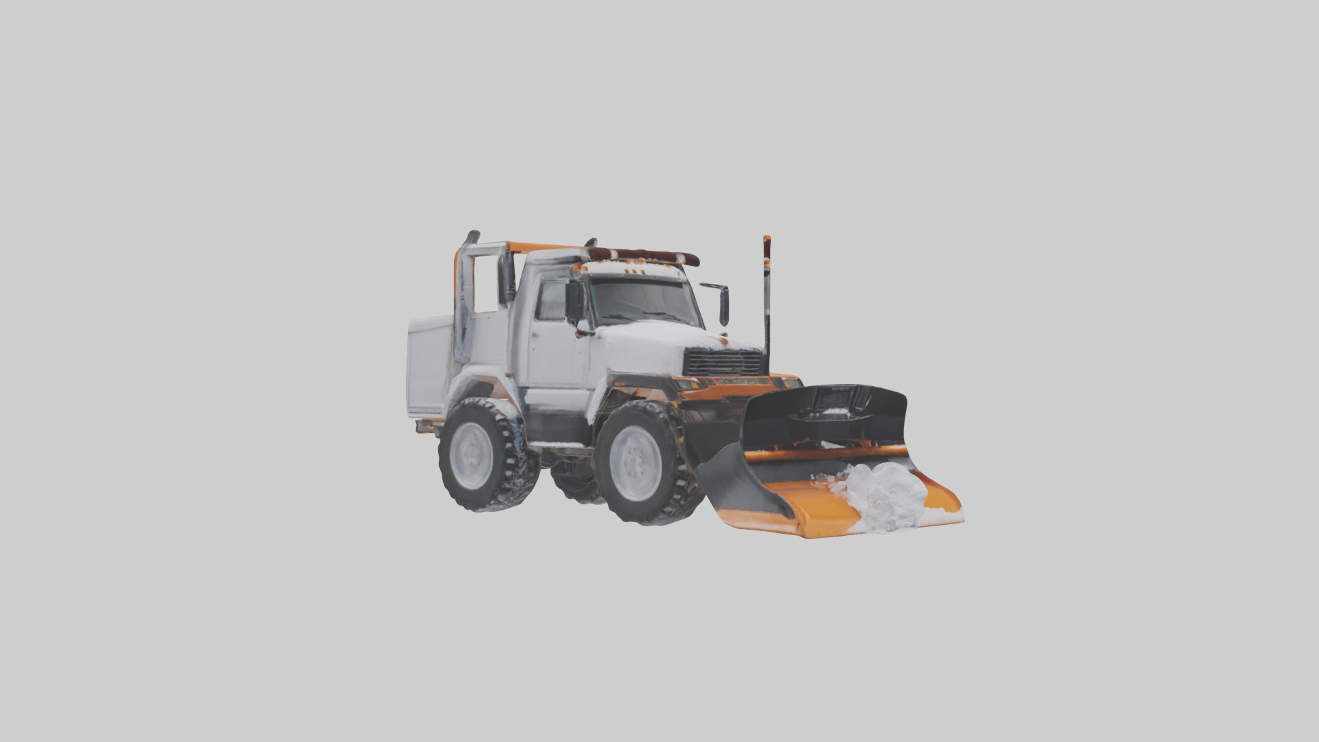 Snowplow Truck model 3D model_9