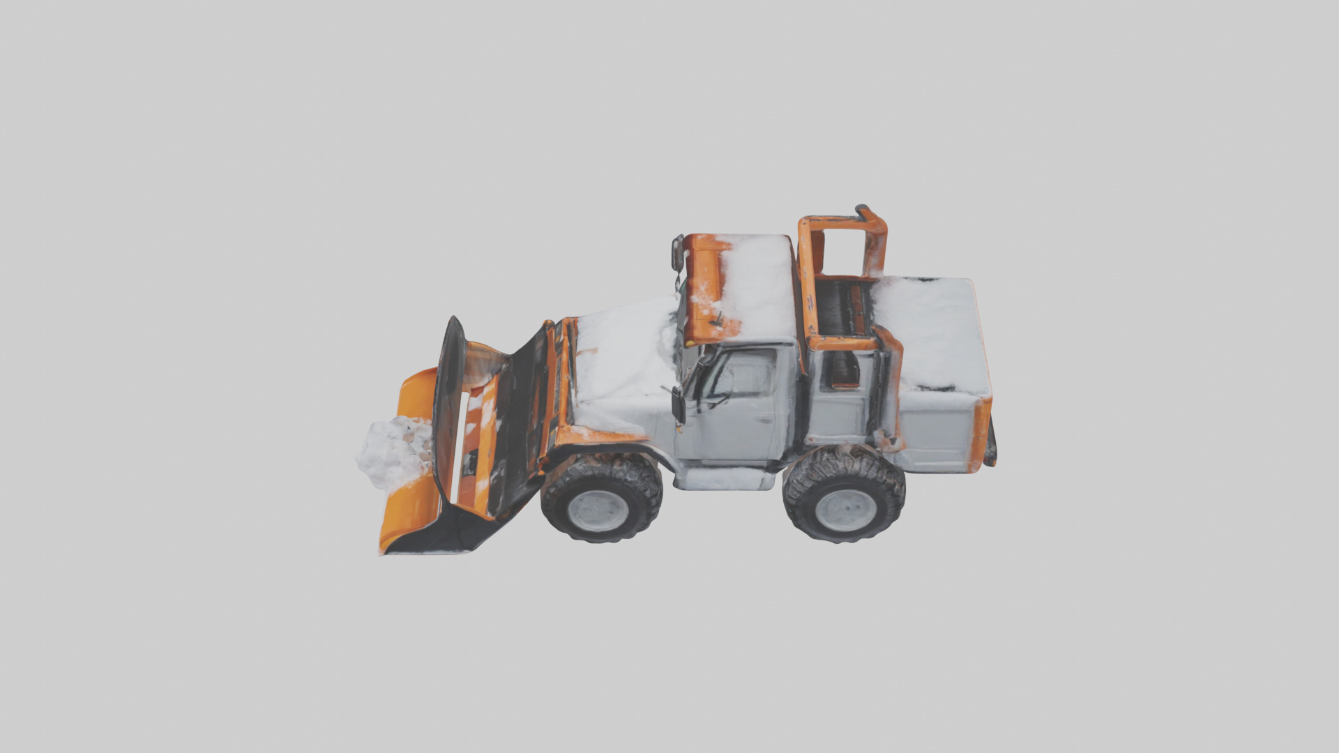 Snowplow Truck model 3D model_17