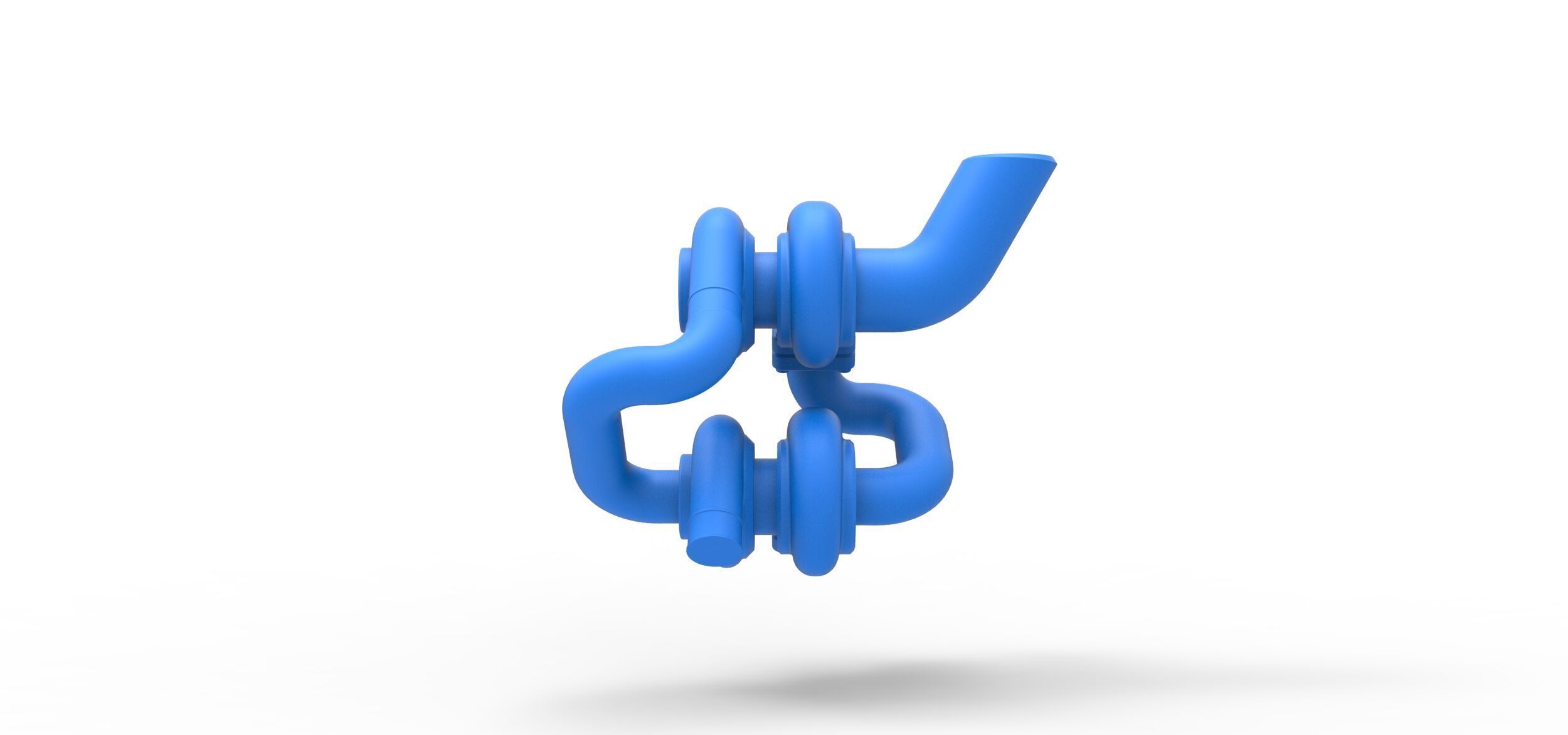 Turbocharger Version 2 Scale 1 to 25 3D print model_5