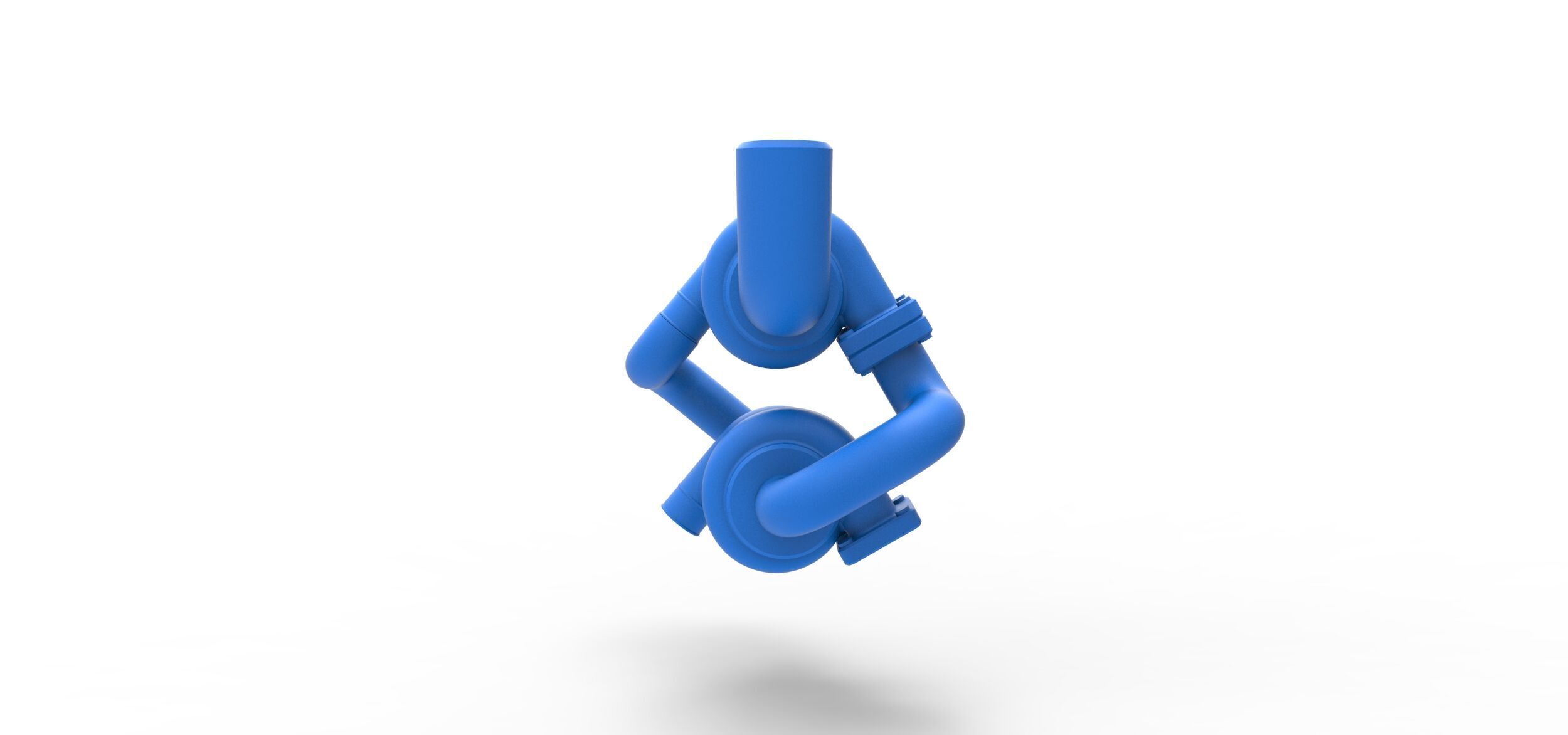 Turbocharger Version 2 Scale 1 to 25 3D print model_7