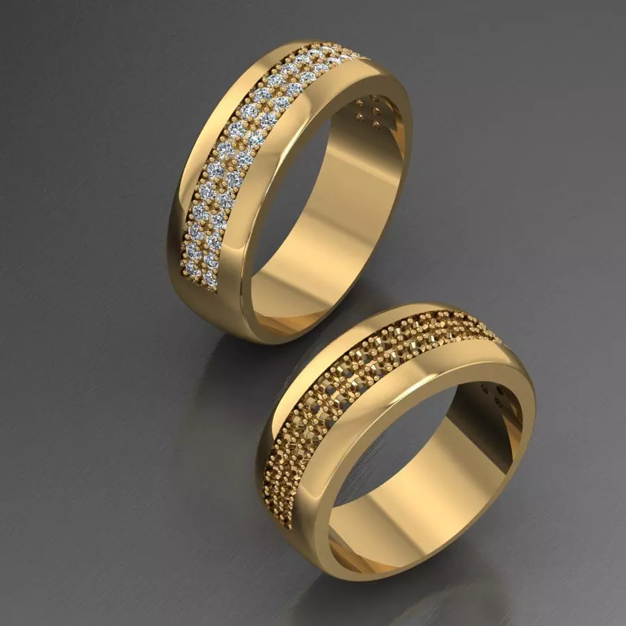 Ring Set 3D print model_0