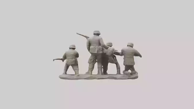 Soldiers Last Stand Sculpture model