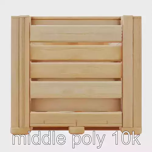 Classic Wooden Shipping Crate model pack