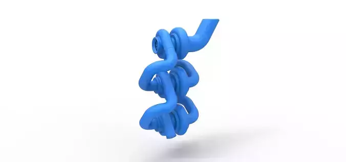 Turbocharger Version 3 Scale 1 to 25 3D print model