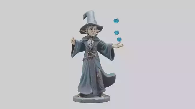Sorcerers Apprentice statue model 3D model