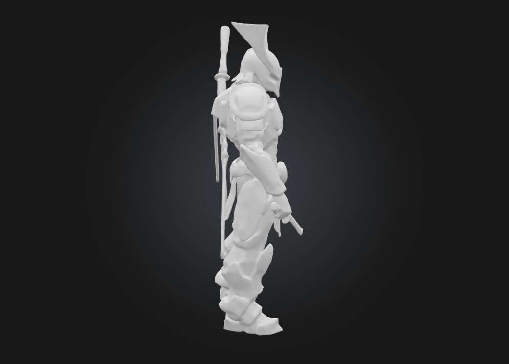 Genji Highly Detailed 3D Printable Figurine Overwatch 3D print model_9
