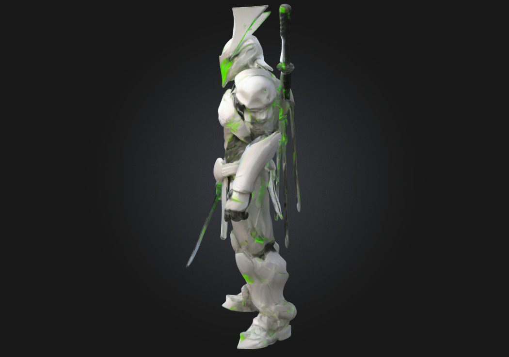Genji Highly Detailed 3D Printable Figurine Overwatch 3D print model_3