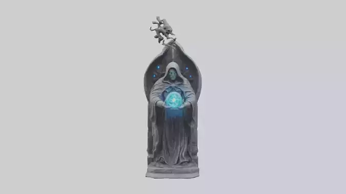 Sorcerers Vision statue model
