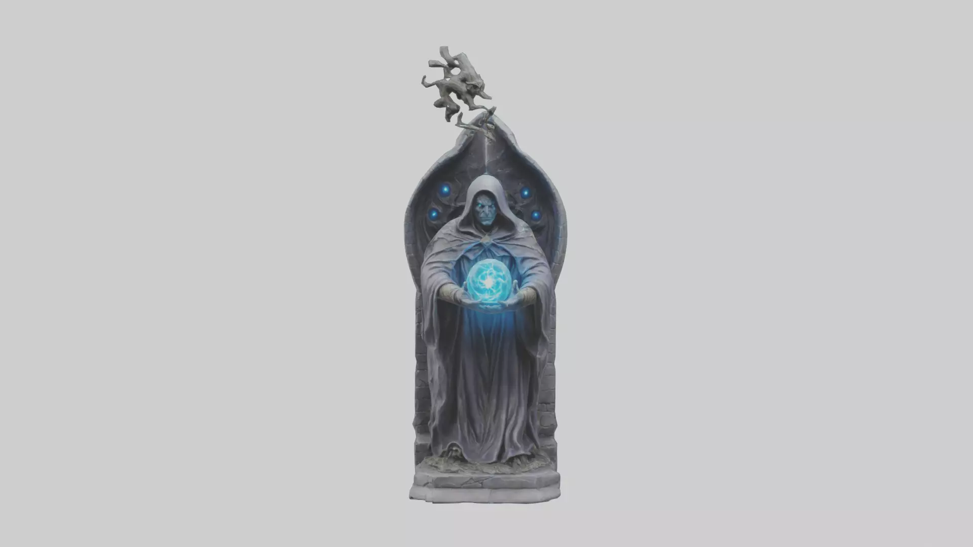 Sorcerers Vision statue model 3D model_0
