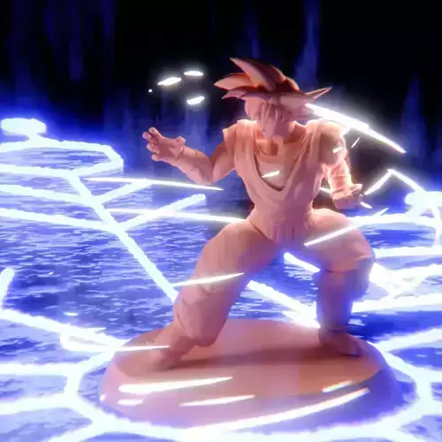 3D Printable Goku 3D Figurine