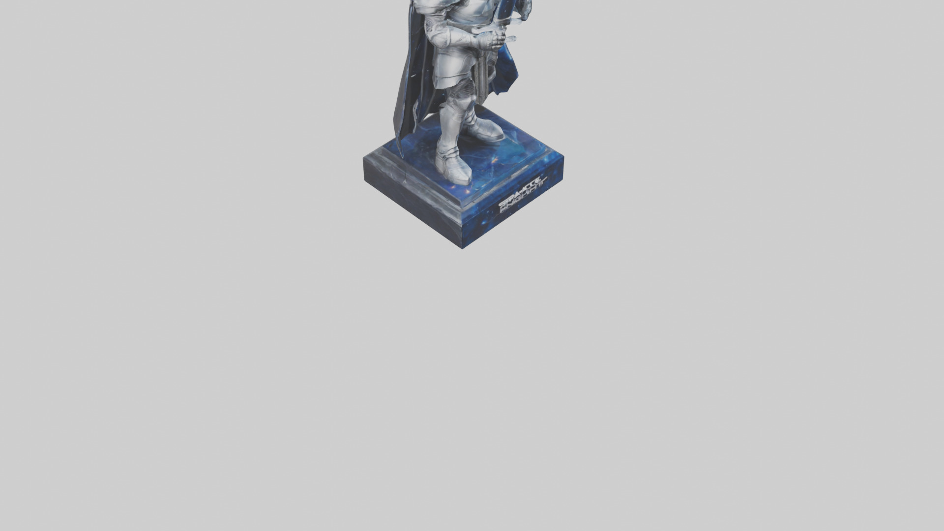 Space Knight statue model 3D model_9