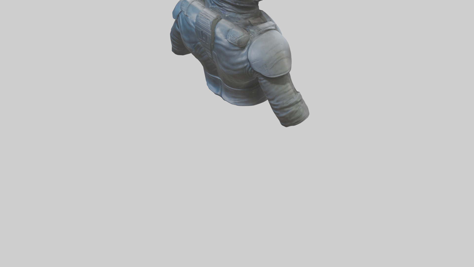 Space Knight statue model 3D model_23