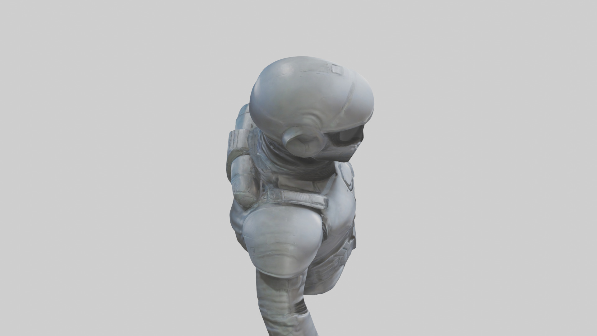 Space Knight statue model 3D model_37