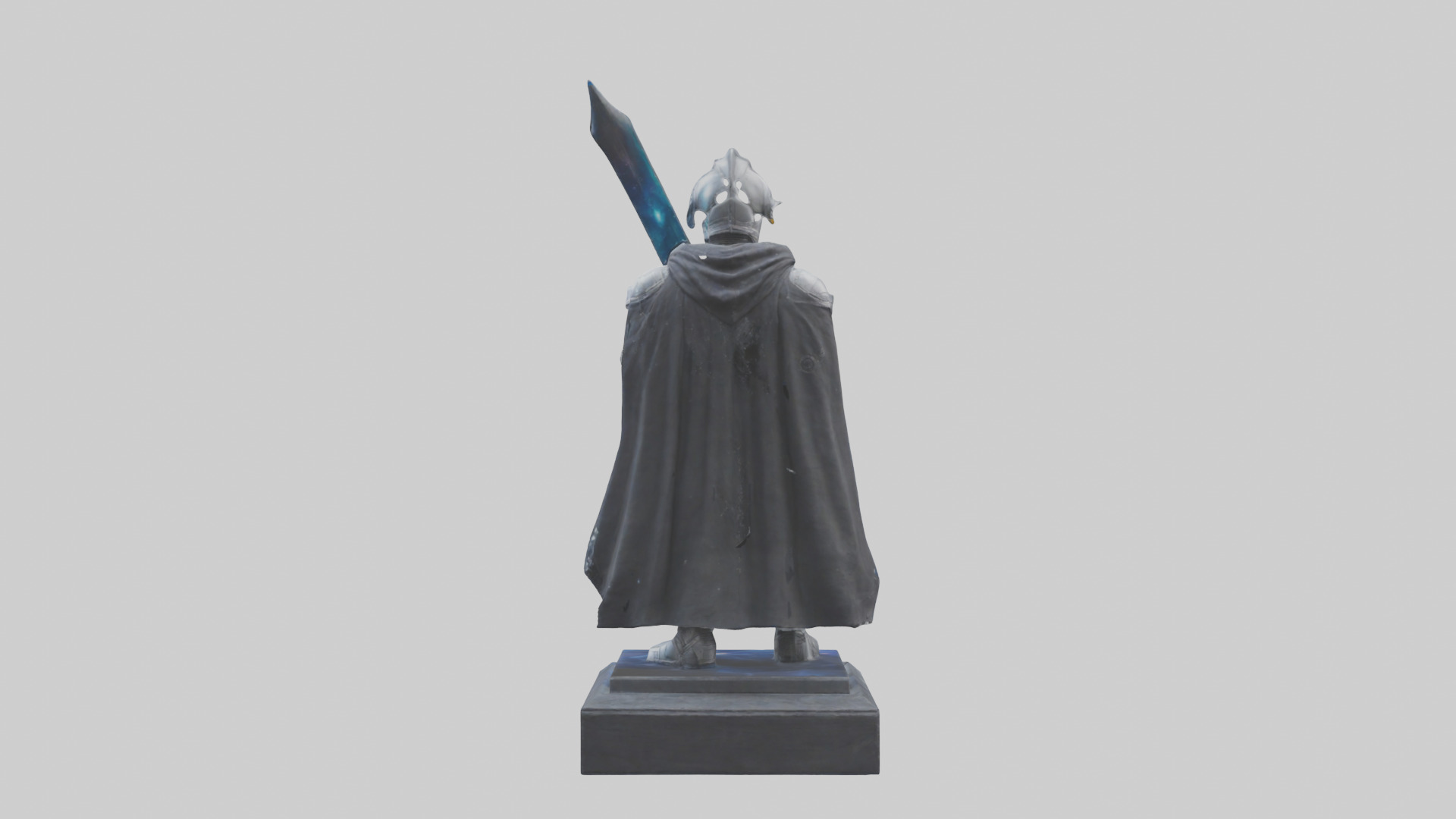 Space Knight statue model 3D model_3