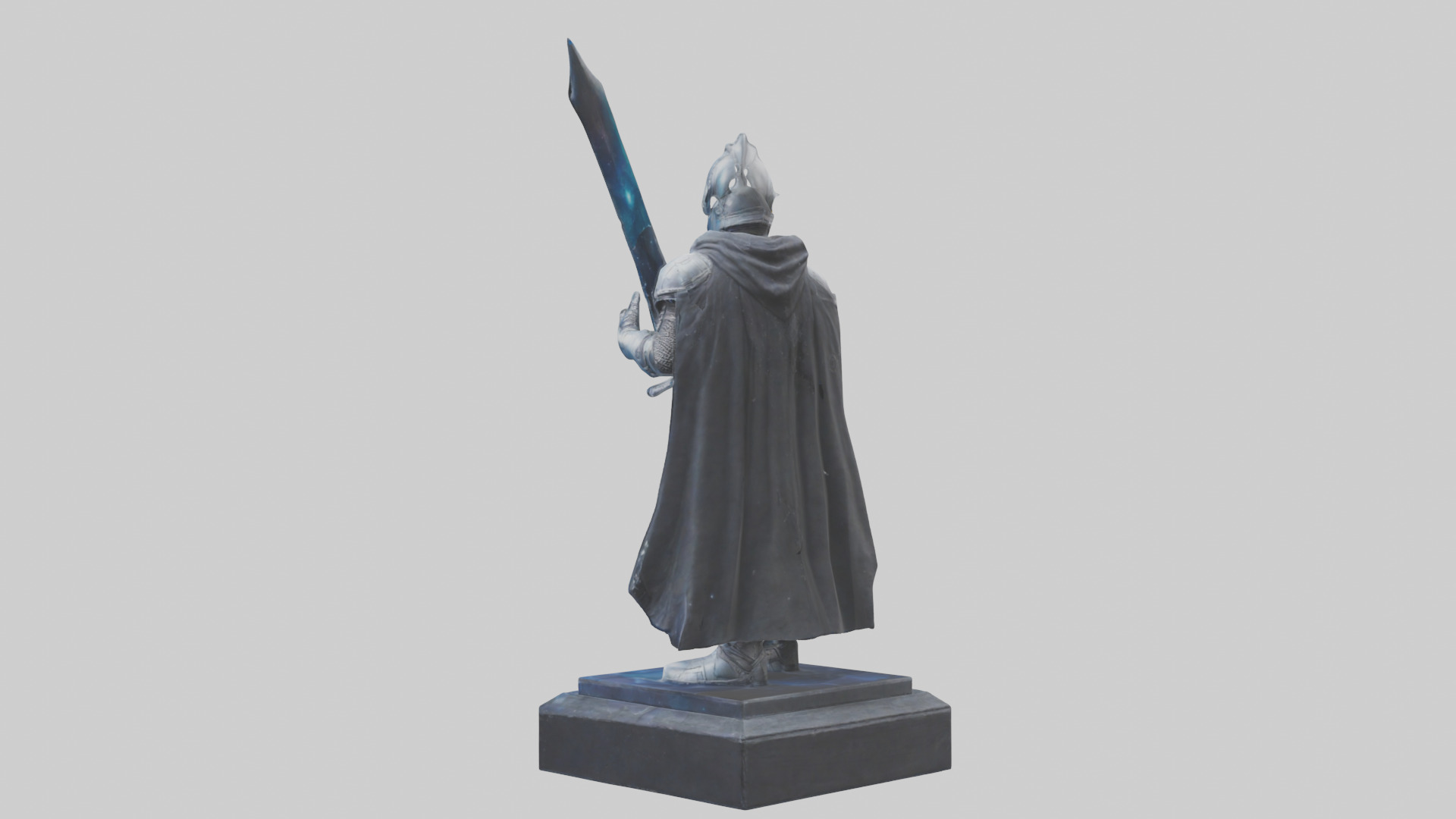 Space Knight statue model 3D model_4