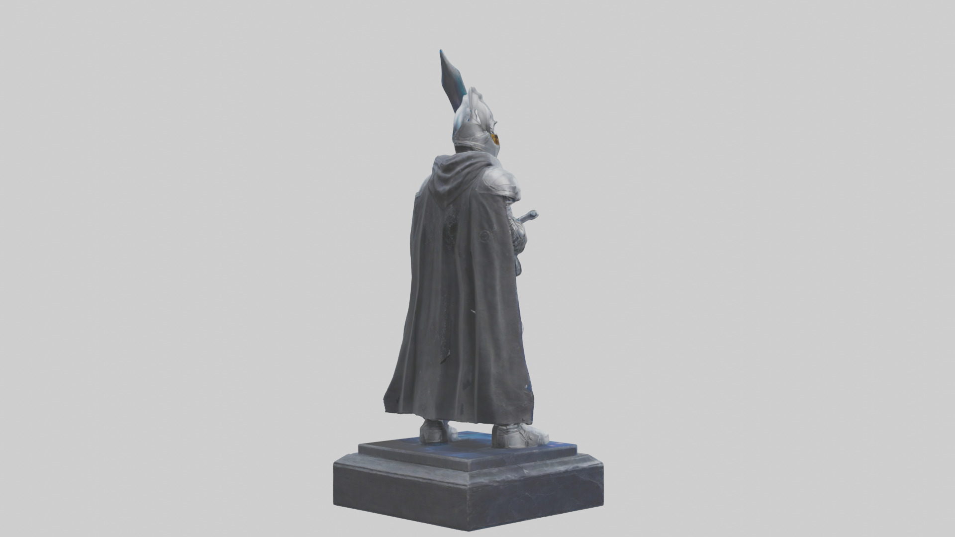 Space Knight statue model 3D model_5
