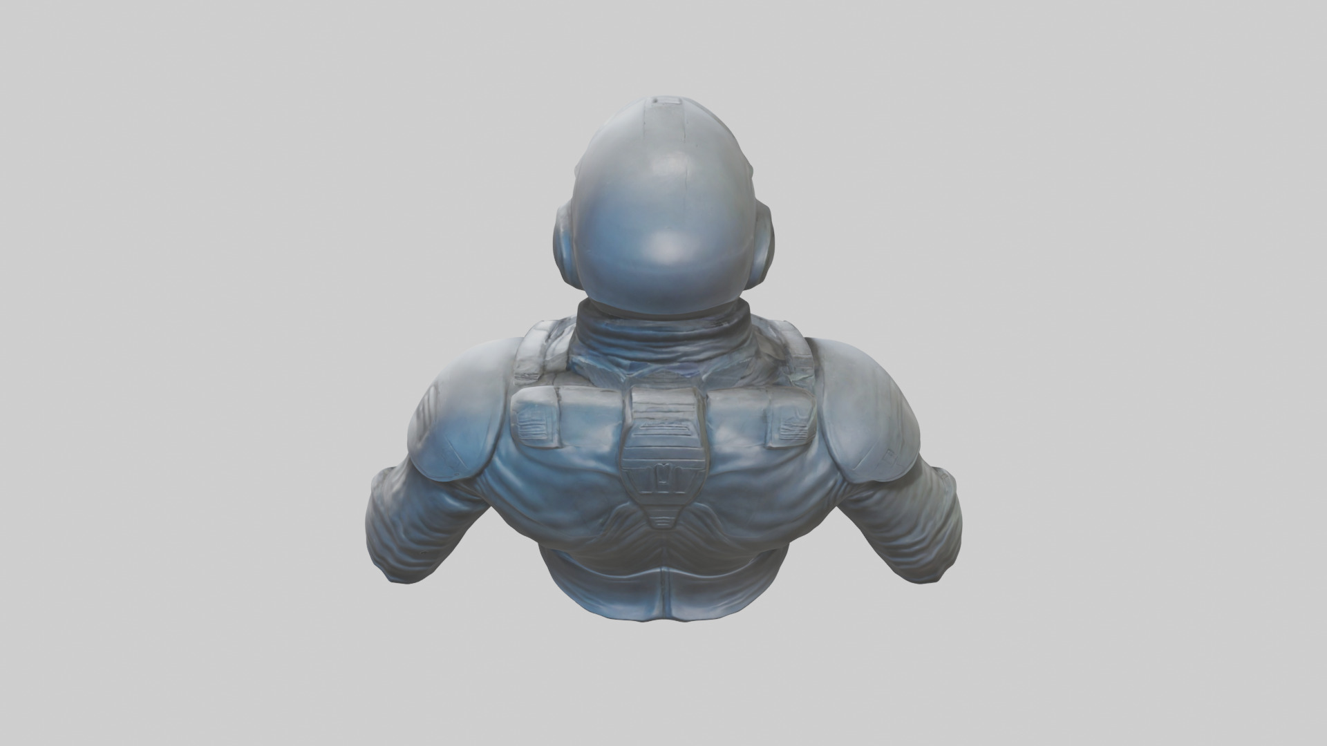 Space Knight statue model 3D model_34