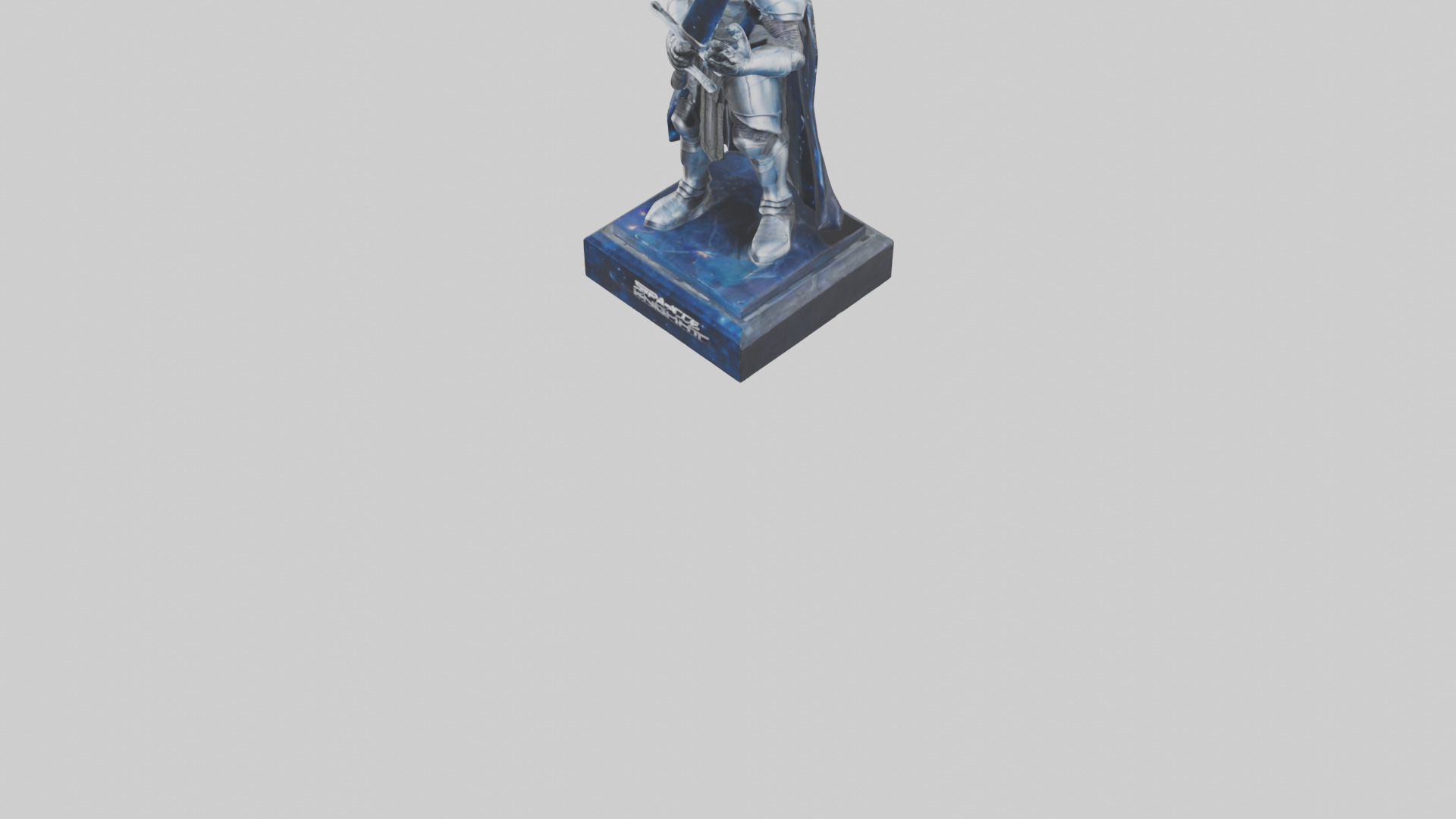 Space Knight statue model 3D model_8