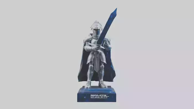 Space Knight statue model 3D model