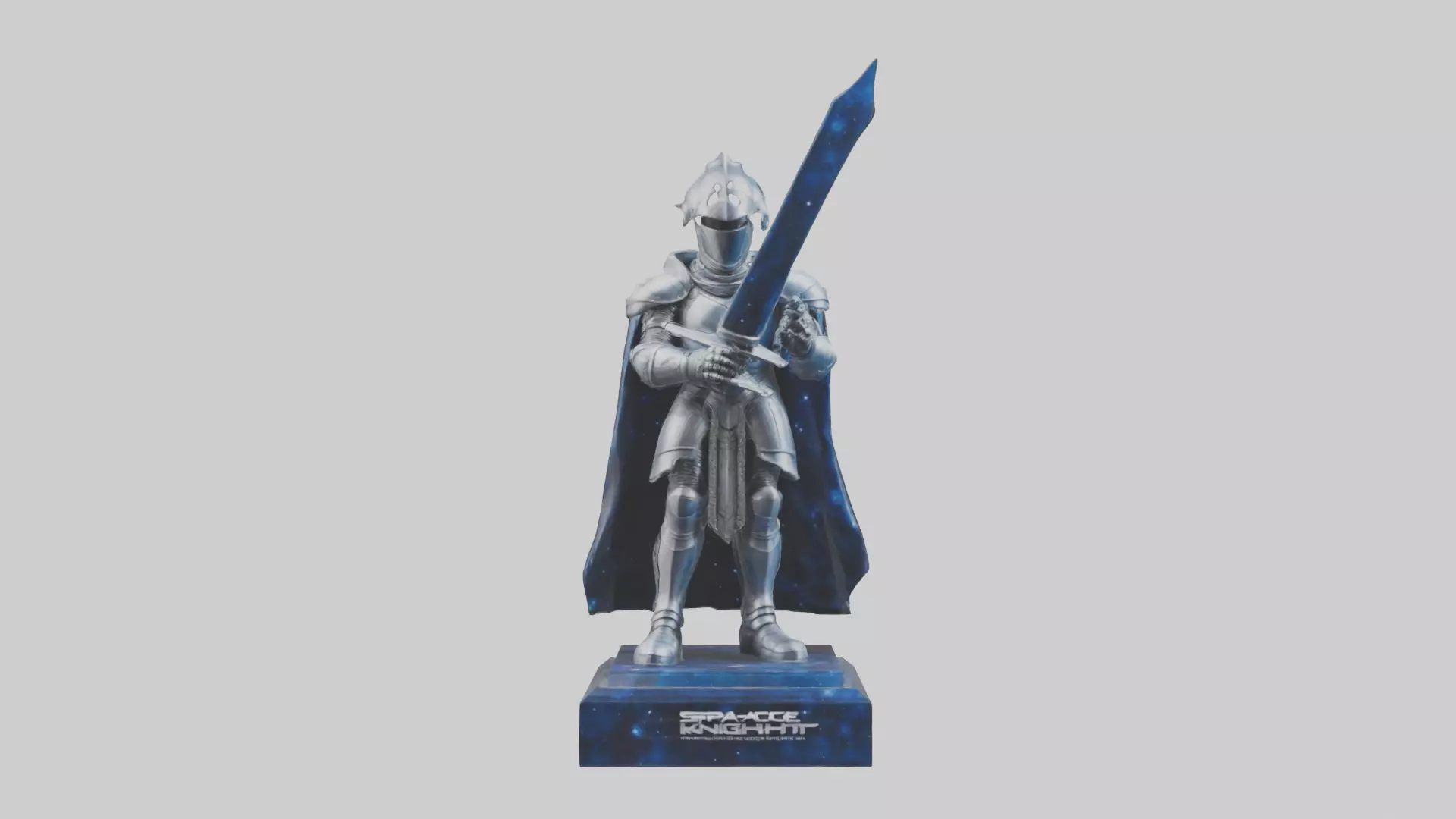 Space Knight statue model 3D model_0