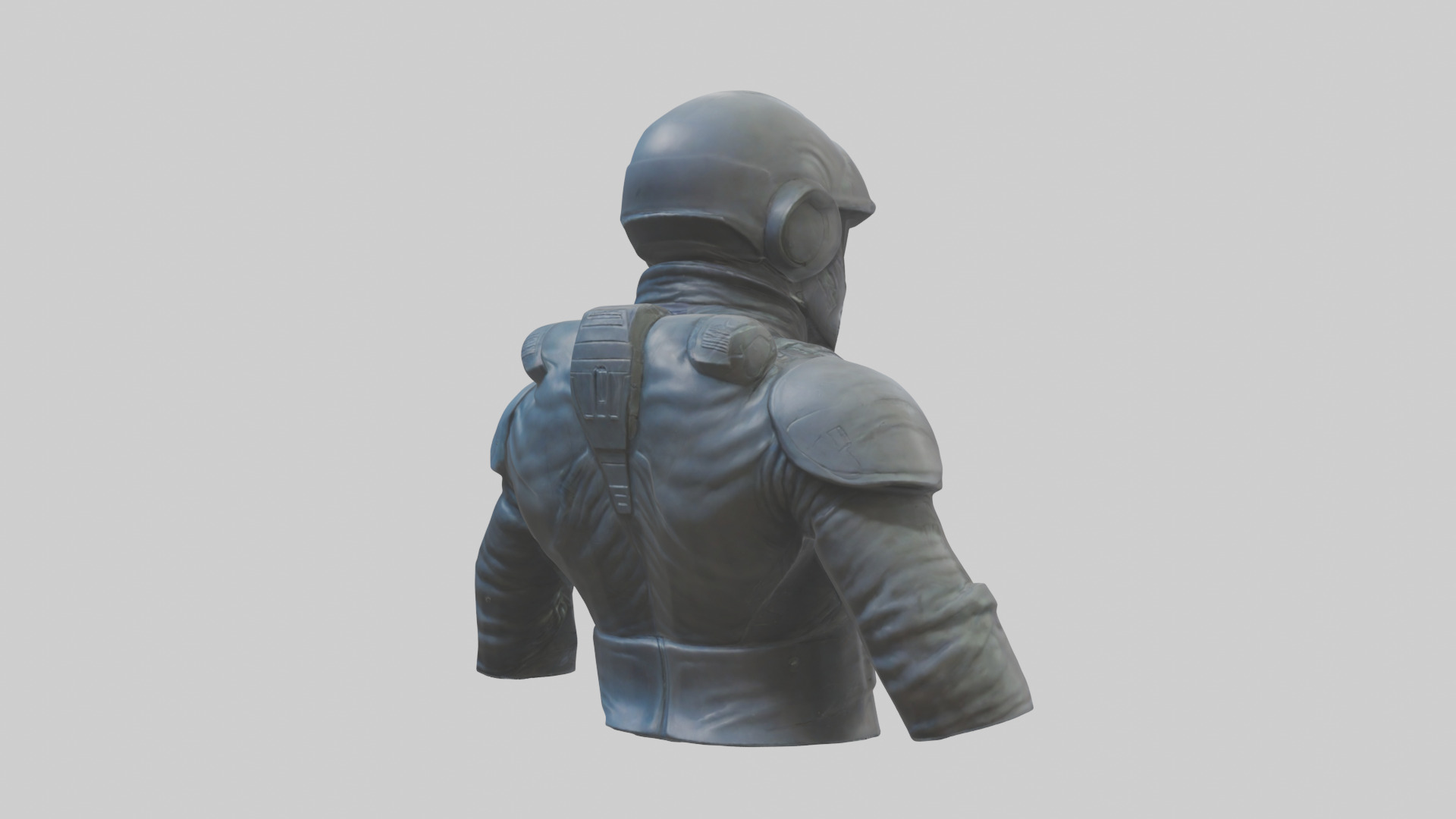 Space Knight statue model 3D model_21