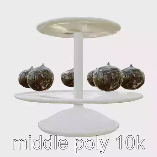 Tiered Stand Chocolate Cake Pop Model Pack