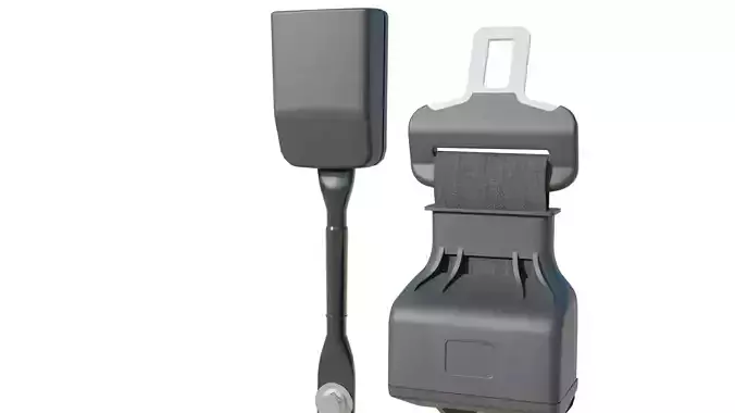 3D Seat Belt Model - Vehicle Interior Safety Accessory