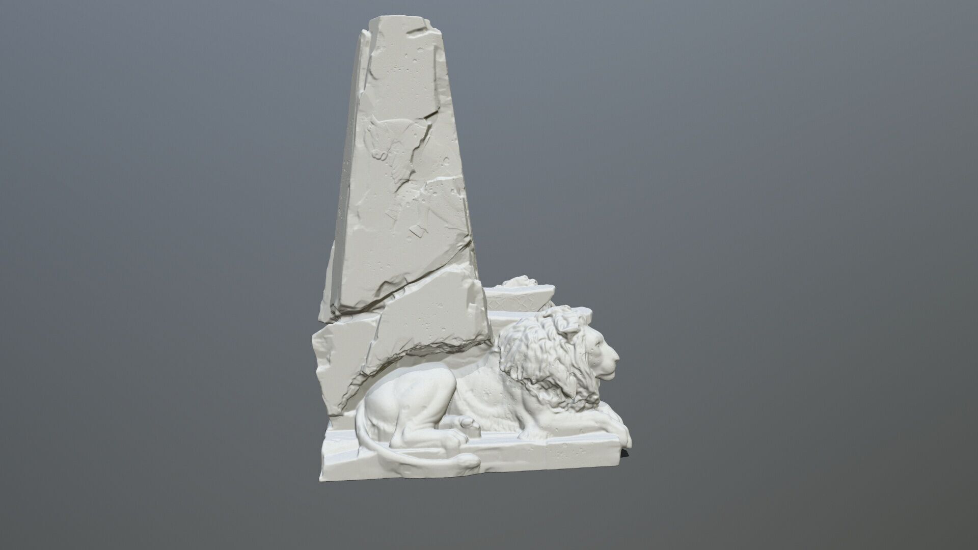 print lion throne 3D print model_7