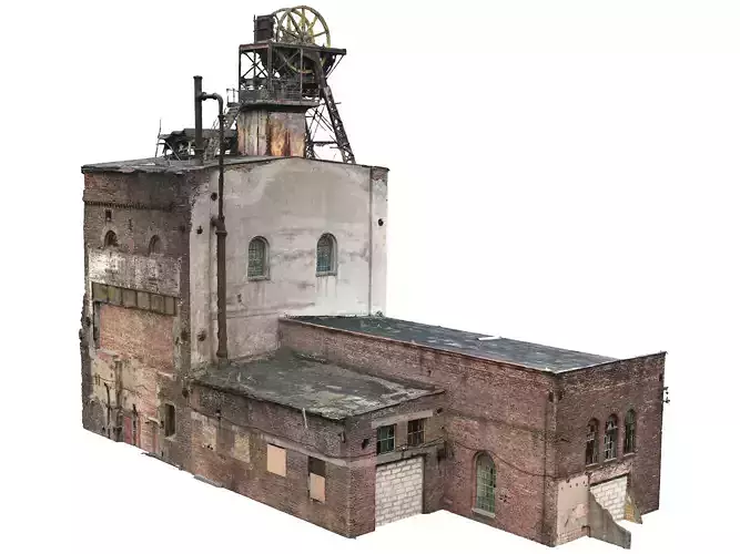 Abandoned mine shaft 3D model 3D model
