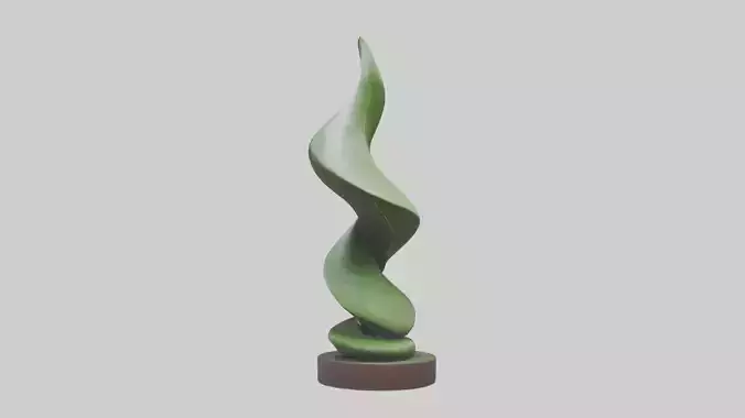 Spiral Leaf statue model