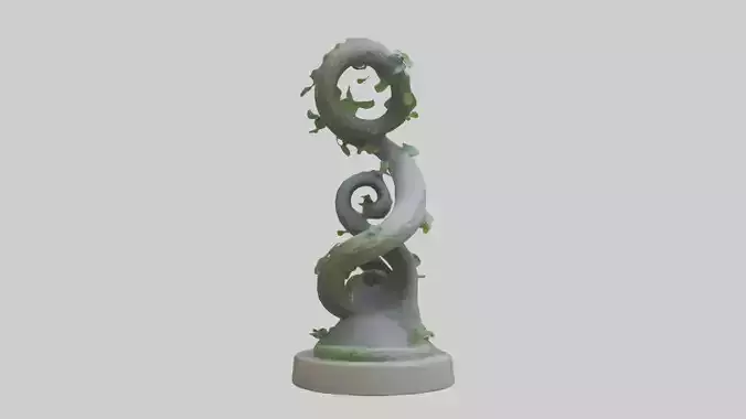 Spiral of Natures Path statue model