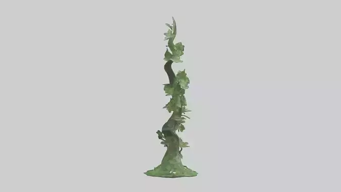 Spiraling Foliage statue model