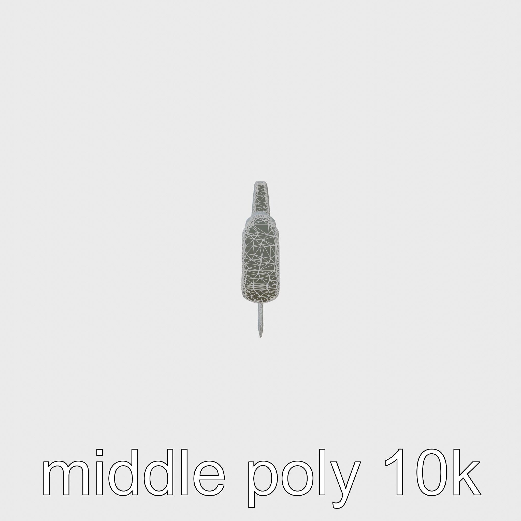 Steel Ice Axe Classic Model Pack Low-poly 3D model_9