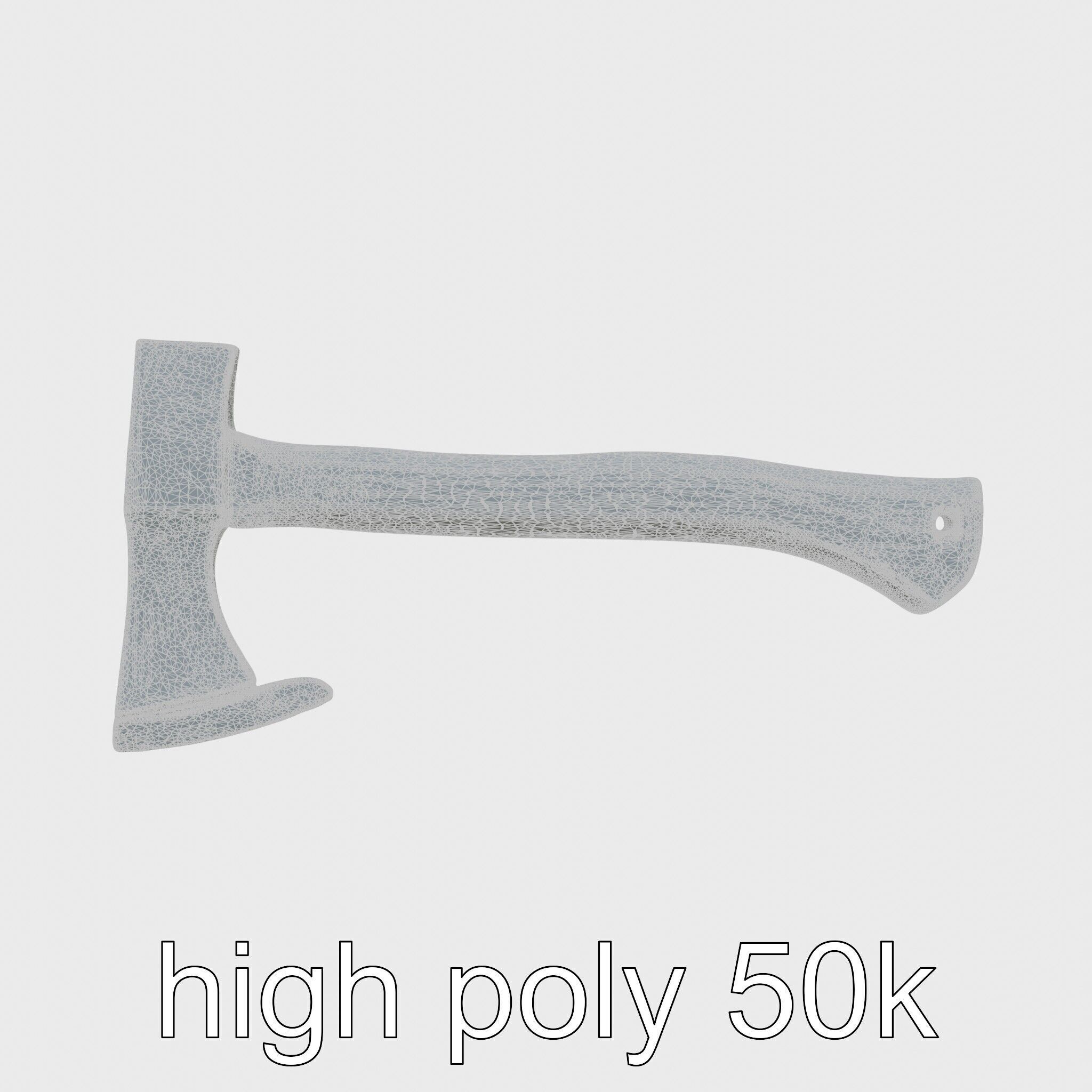 Steel Ice Axe Classic Model Pack Low-poly 3D model_29