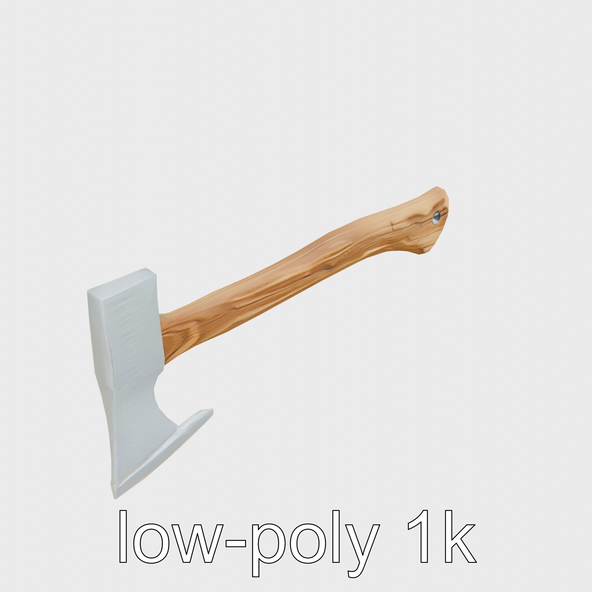 Steel Ice Axe Classic Model Pack Low-poly 3D model_21