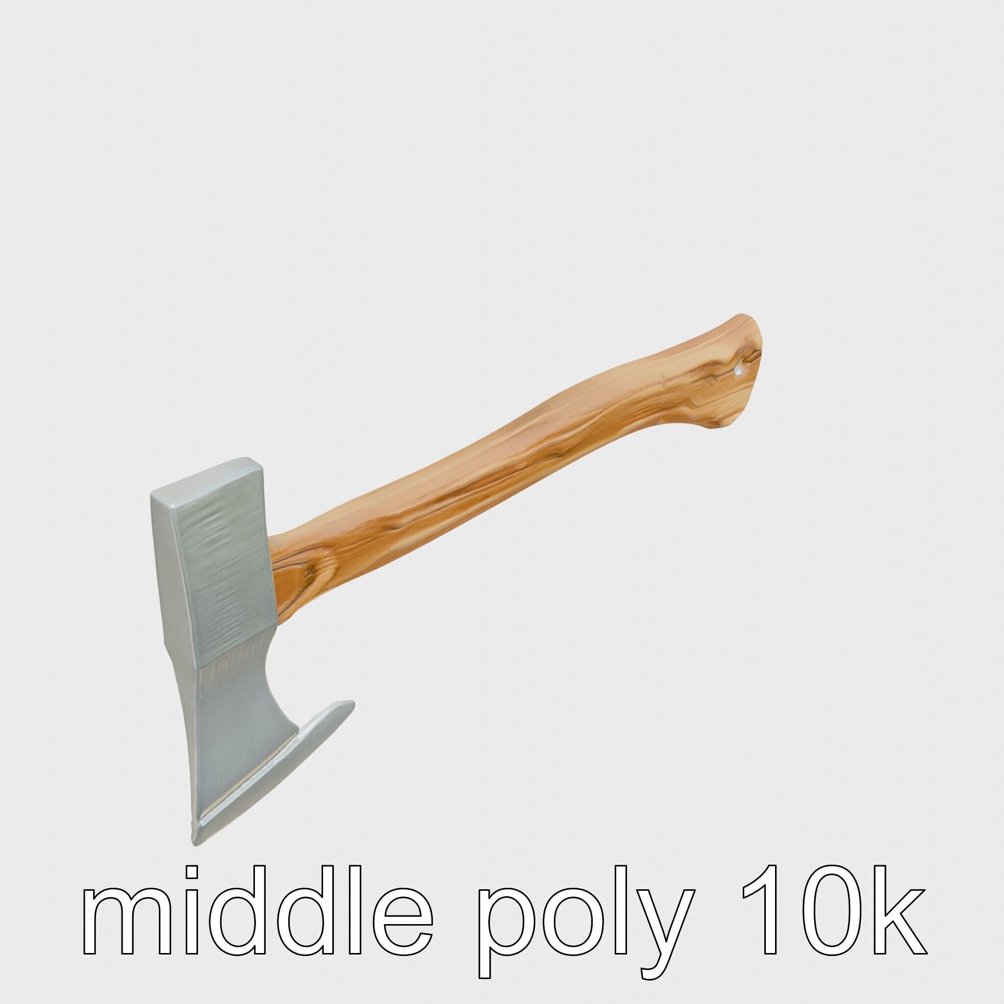 Steel Ice Axe Classic Model Pack Low-poly 3D model_12
