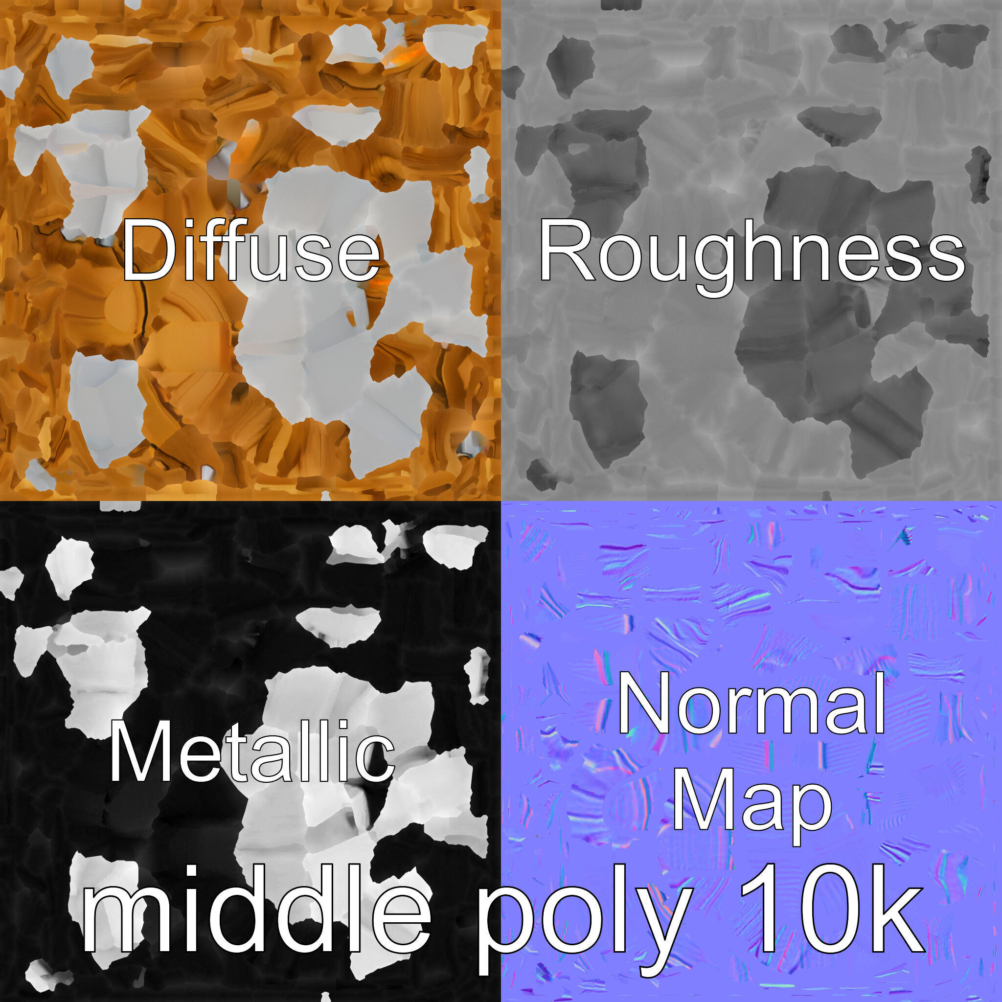 Steel Ice Axe Classic Model Pack Low-poly 3D model_33