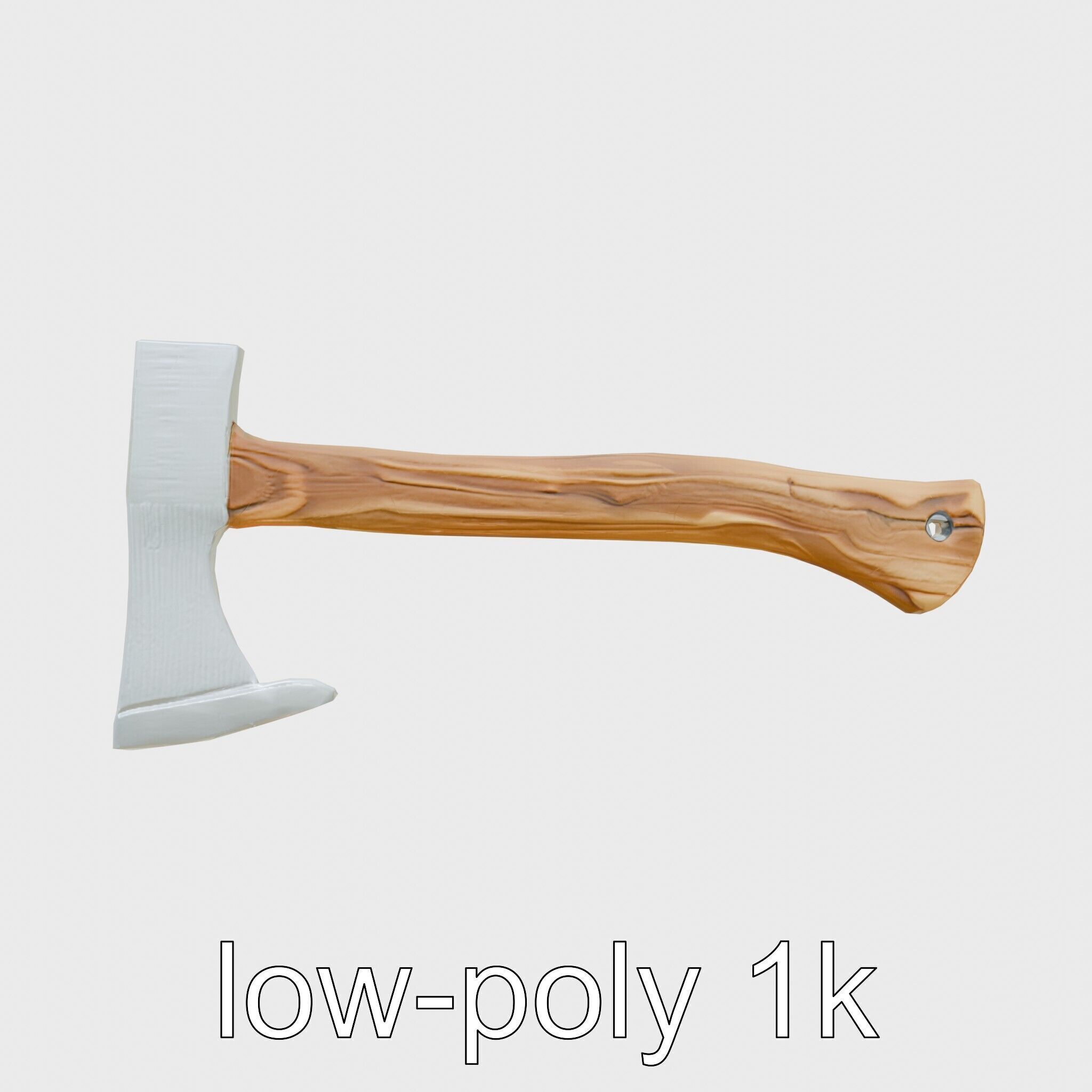 Steel Ice Axe Classic Model Pack Low-poly 3D model_14