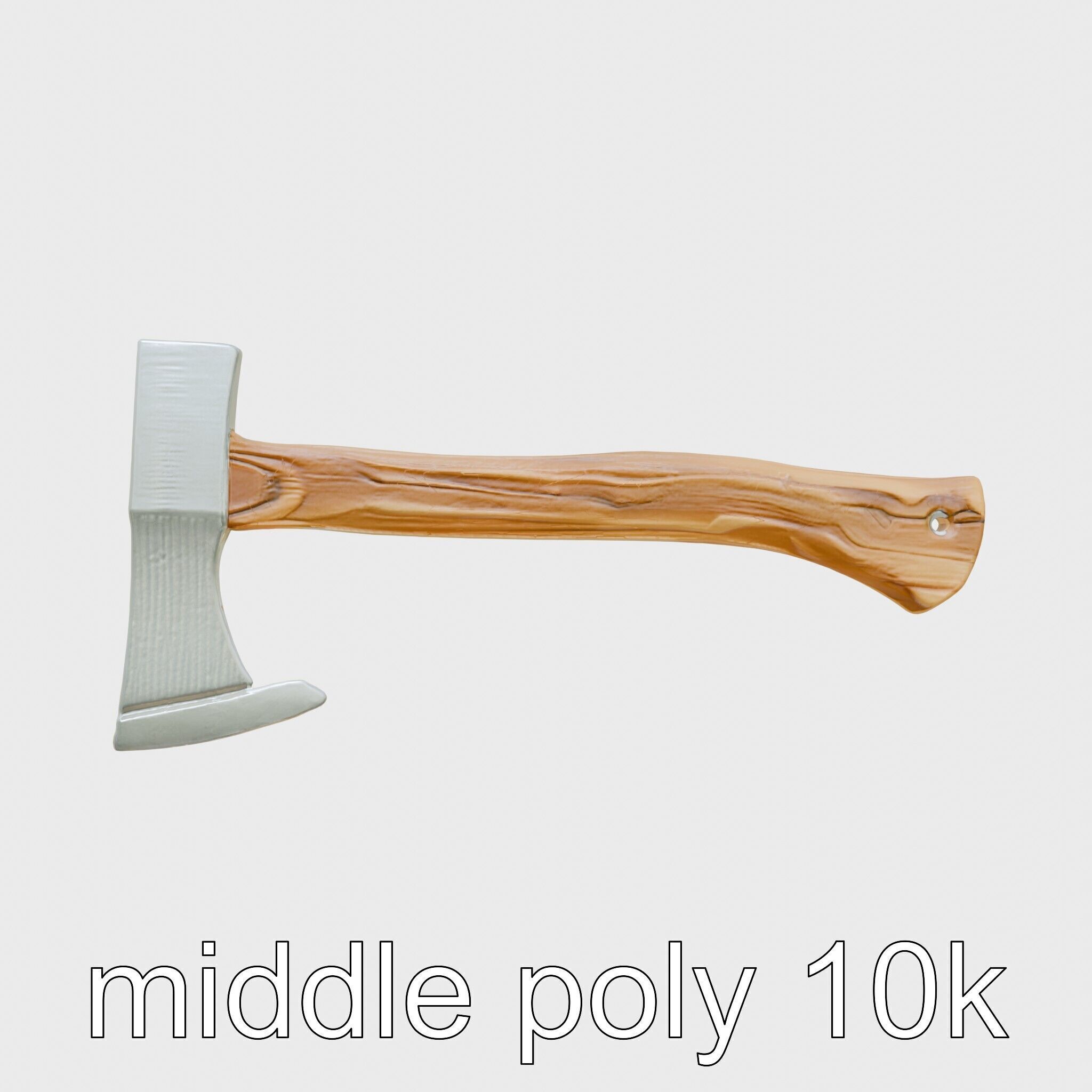 Steel Ice Axe Classic Model Pack Low-poly 3D model_30