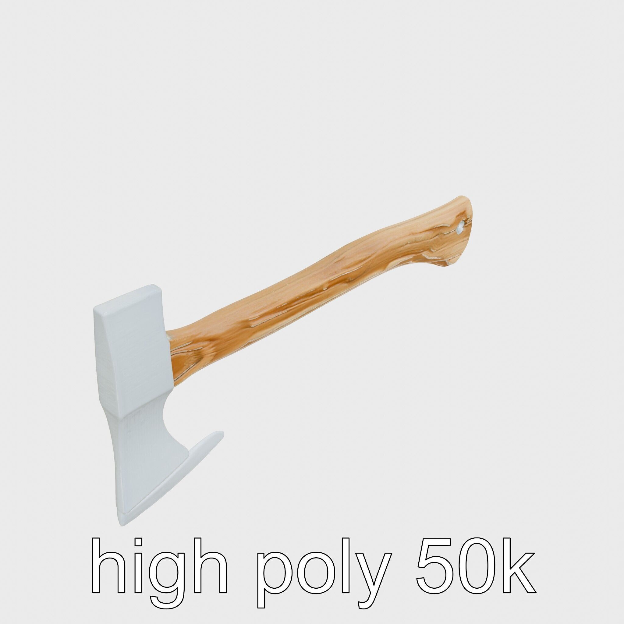Steel Ice Axe Classic Model Pack Low-poly 3D model_11