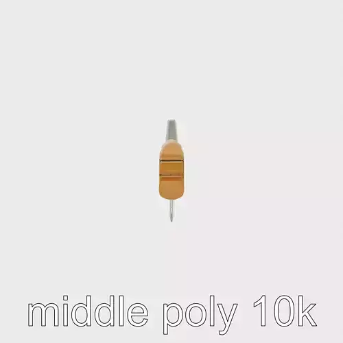 Steel Ice Axe Classic Model Pack Low-poly 3D model