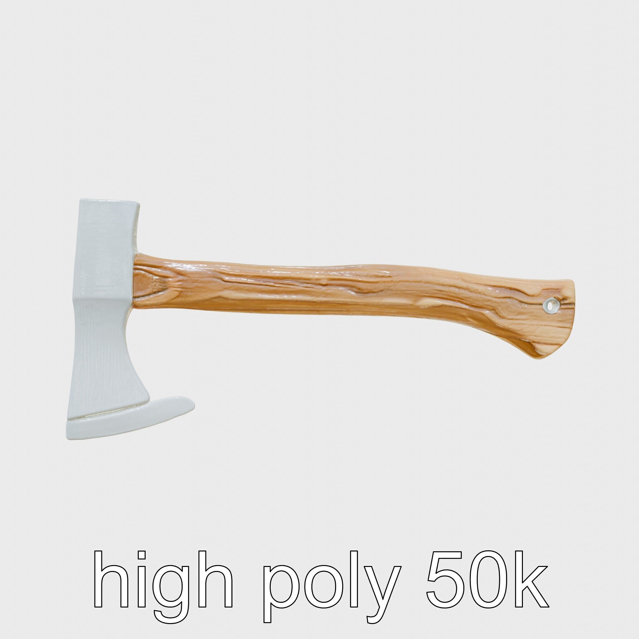 Steel Ice Axe Classic Model Pack Low-poly 3D model_28