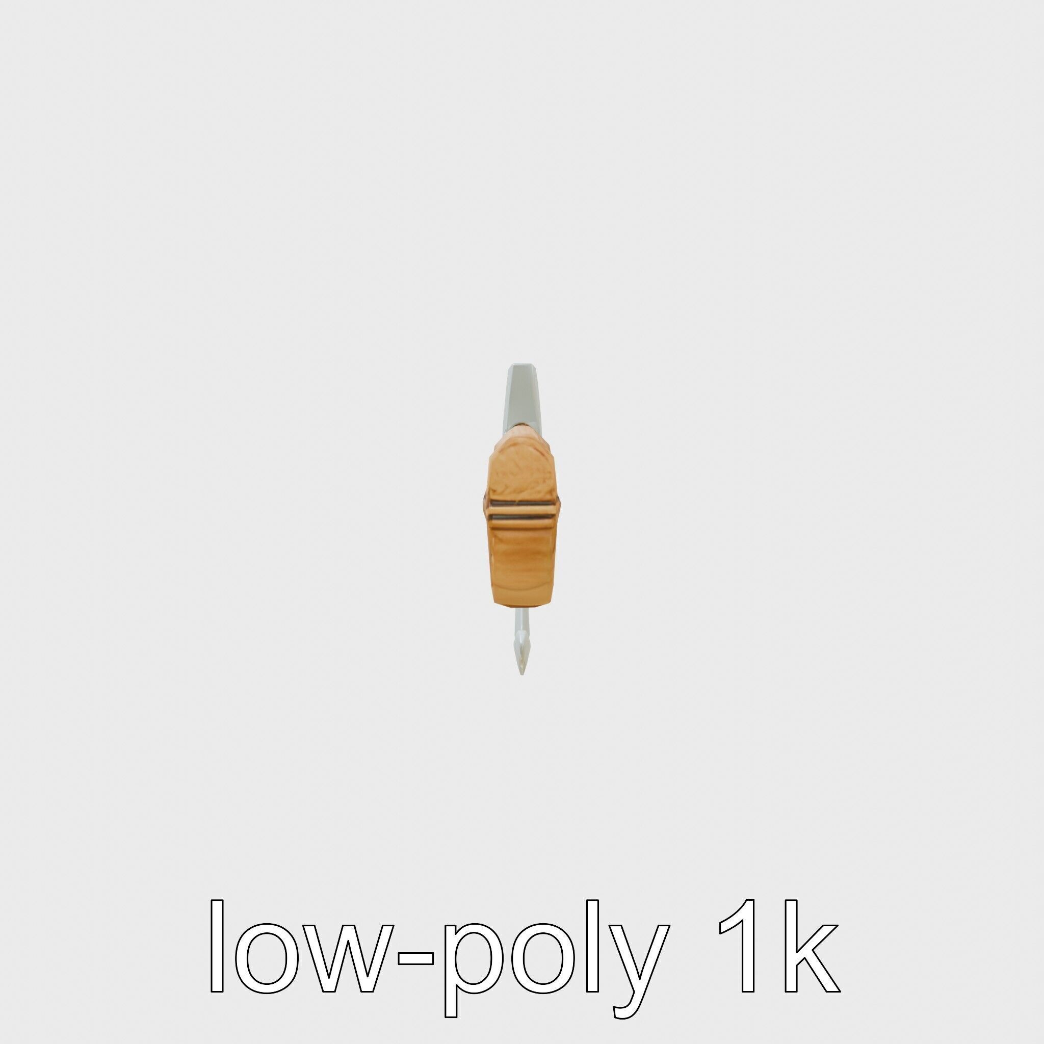 Steel Ice Axe Classic Model Pack Low-poly 3D model_13