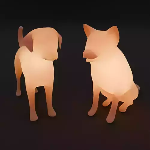 Indirect lighting for dogs