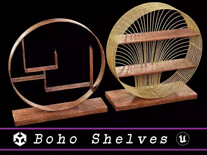 Asian Boho Shelves 