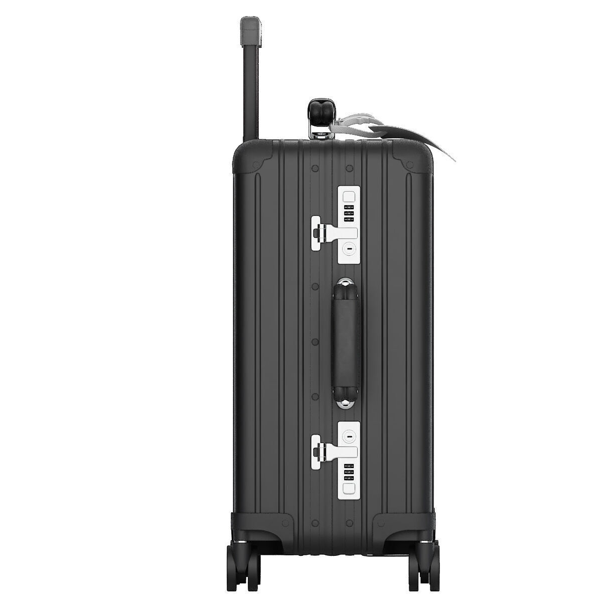 suitcase rimowa classic cabin in black 3D model_7